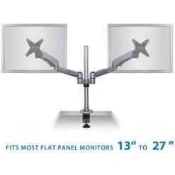 Mount-It! Modular Spring Arm Adjustable Monitor Arm, Up To 27" Monitors, Silver (MI-45116S) -Ergot Office Furniture Shop sp4712148 s7