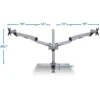 Mount-It! Modular Spring Arm Adjustable Monitor Arm, Up To 27" Monitors, Black (MI-45116B)