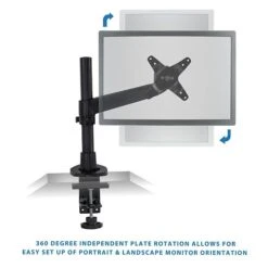 Mount-It! Modular Height Adjustable Adjustable Monitor Mount, Up To 27" Monitors, Black (MI-32116B) 11 Mount-It! Modular Height Adjustable Adjustable Monitor Mount, Up To 27" Monitors, Black (MI-32116B) -Ergot Office Furniture Shop sp4712162 s7