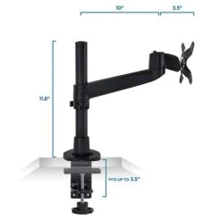Mount-It! Modular Height Adjustable Adjustable Monitor Mount, Up To 27" Monitors, Black (MI-32116B) 12 Mount-It! Modular Height Adjustable Adjustable Monitor Mount, Up To 27" Monitors, Black (MI-32116B) -Ergot Office Furniture Shop sp4712163 s7