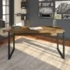 Bush Furniture Latitude 60W Writing Desk, Rustic Brown Embossed (LAD160RB-03)