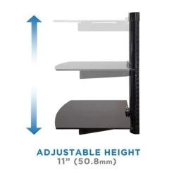 Mount-It! Floating Wall Mounted Shelf Bracket Stand, Black (MI-892) -Ergot Office Furniture Shop sp4770591 s7
