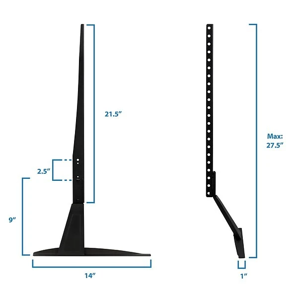 Mount It Mount-lt! Adjustable Monitor Stand, Up To 60", Black (MI-848) 4 Mount It Mount-lt! Adjustable Monitor Stand, Up To 60", Black (MI-848) - Image 4