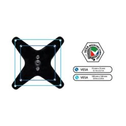 Mount-It! Modular Mount Adjustable Monitor Stands, Up To 27" Monitors, Black (MI-33114-BLK) -Ergot Office Furniture Shop sp4770647 s7