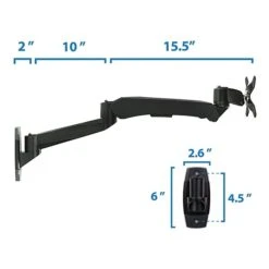 Mount-It! Modular Mount Adjustable Monitor Stands, Up To 27" Monitors, Black (MI-35114BLK) 7 Mount-It! Modular Mount Adjustable Monitor Stands, Up To 27" Monitors, Black (MI-35114BLK) -Ergot Office Furniture Shop sp4770656 s7