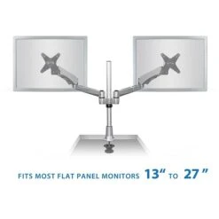 Mount-It! Modular Adjustable Monitor Mount, Up To 27" Monitors, Gray/Silver (MI-45111B) -Ergot Office Furniture Shop sp4770678 s7