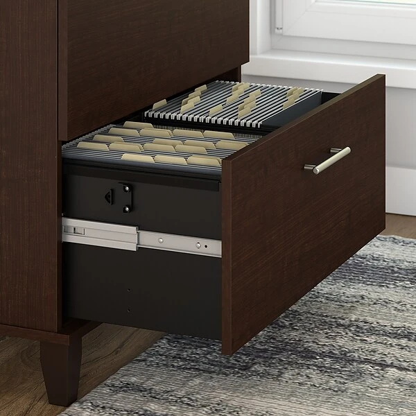 Bush Furniture Somerset Lateral File Cabinet, Mocha Cherry (WC81880) 3 Bush Furniture Somerset Lateral File Cabinet, Mocha Cherry (WC81880) - Image 3