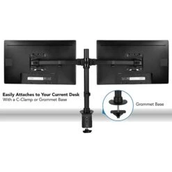 Mount-It! Dual Monitor Desk Mount For 13"-27" Screens (MI-2772) -Ergot Office Furniture Shop sp49721392 s7