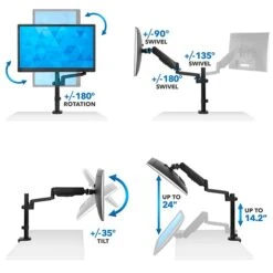 Mount-It! Monitor Arm Desk Mount For 19"-32" Screens (MI-4761) -Ergot Office Furniture Shop sp49721548 s7
