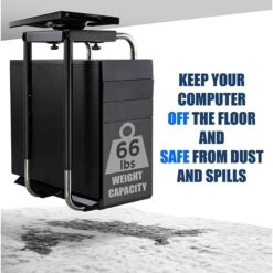 Mount-It! Heavy Duty Under Desk CPU Mount (MI-7155) -Ergot Office Furniture Shop sp49721624 s7