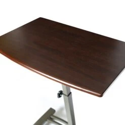 AIRLIFT Mobile Laptop Computer Desk Cart Height-Adjustable From 20.5" To 33", Slim, Walnut -Ergot Office Furniture Shop sp50744644 s7