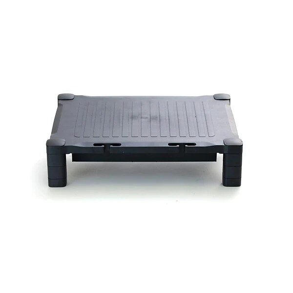 Mind Reader Monitor Stand Riser With Drawer Storage For Computer, Laptop, Desk, IMac, Dell, HP, Printer, Black (DRPLMONST-BLK) 2 Mind Reader Monitor Stand Riser With Drawer Storage For Computer, Laptop, Desk, IMac, Dell, HP, Printer, Black (DRPLMONST-BLK) - Image 2