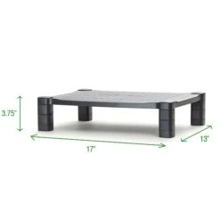 Mind Reader Adjustable Plastic Monitor/ Laptop Stand, Black (PLMONST-BLK) -Ergot Office Furniture Shop sp50899553 s7