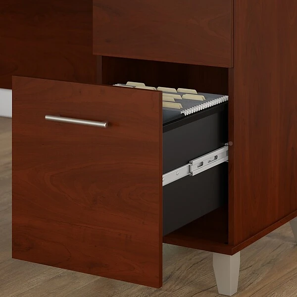 Bush Furniture Somerset 60W Office Desk, Hansen Cherry (WC81728K) 3 Bush Furniture Somerset 60W Office Desk, Hansen Cherry (WC81728K) - Image 3