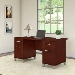 Bush Furniture Somerset 60W Office Desk, Hansen Cherry (WC81728K)
