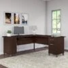 Bush Furniture Somerset 72W L Shaped Desk, Mocha Cherry (WC81810K)