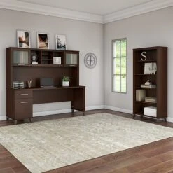 Bush Furniture Somerset 72W Office Desk With Drawers, Mocha Cherry (WC81872) -Ergot Office Furniture Shop sp50983032 s7
