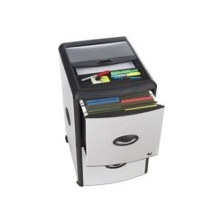 Storex Deluxe 2-Drawer Vertical File Cabinet, Mobile, Letter, Metal, 19" (61352U01C) -Ergot Office Furniture Shop sp50987651 s7