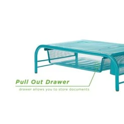 Mind Reader Network Collection Metal Mesh Monitor Stand With Drawer, Up To 24" Monitor, Turquoise (MESHMONSTA-TUR) 10 Mind Reader Network Collection Metal Mesh Monitor Stand With Drawer, Up To 24" Monitor, Turquoise (MESHMONSTA-TUR) -Ergot Office Furniture Shop sp51414028 s7