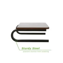 Mind Reader Wood Top Monitor Stand, Sturdy Laptop Riser, Desktop Stand, Desktop Monitor Stand Organizer, Brown (WOODMON-BRN) -Ergot Office Furniture Shop sp51414100 s7