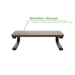 Mind Reader Wood Top Monitor Stand, Sturdy Laptop Riser, Desktop Stand, Desktop Monitor Stand Organizer, Brown (WOODMON-BRN) -Ergot Office Furniture Shop sp51414101 s7