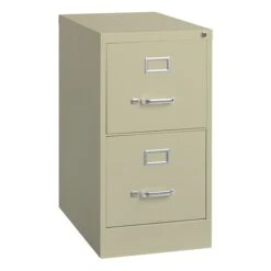 2-Drawer Vertical File Cabinet, Letter-Size, Putty, 22" Deep (17889) -Ergot Office Furniture Shop sp54768903 s7