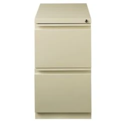 2-Drawer Mobile File Cabinet, Putty, 23" Deep (19305)