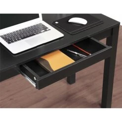 Ameriwood Home Parsons 39"W Desk With Drawer, Black (9178196) -Ergot Office Furniture Shop sp60784316 s7