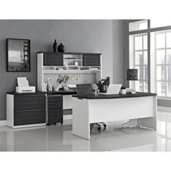 Ameriwood Home Pursuit Credenza, Gray (9800296) -Ergot Office Furniture Shop sp60784634 s7