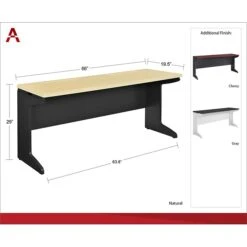 Ameriwood Home Pursuit Credenza, Gray (9800296) -Ergot Office Furniture Shop sp60784635 s7