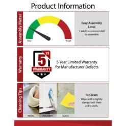 Ameriwood Home Pursuit Credenza, Gray (9800296) -Ergot Office Furniture Shop sp60784636 s7