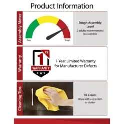 Altra Sutton 48" L Computer Desk With Hutch, Espresso (9883303COM) -Ergot Office Furniture Shop sp60785661 s7