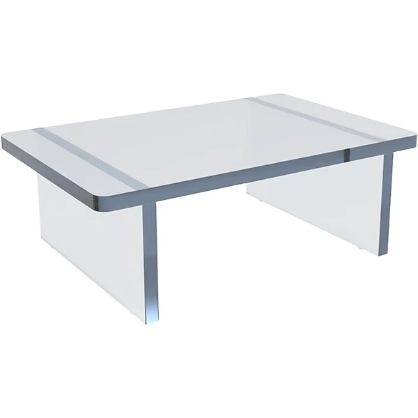 Azar Deluxe Monitor Riser, Clear (515364) 1 Azar Deluxe Monitor Riser, Clear (515364)