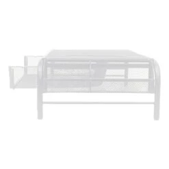 Mind Reader Network Collection Metal Mesh Monitor Stand With Drawer, Up To 24" Monitor, White (MESHMONSTA-WHT)