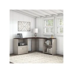 Bush Furniture Townhill 1-Drawer Lateral File Cabinet, Not Assembled, Letter, Madison Cherry/Washed Gray (TNF124WM2-03) -Ergot Office Furniture Shop sp67440455 s7