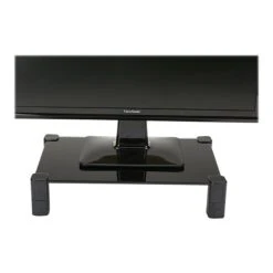 Mind Reader Adjustable Monitor Stand, Black (4LEGLASS-BLK) -Ergot Office Furniture Shop sp67440504 s7