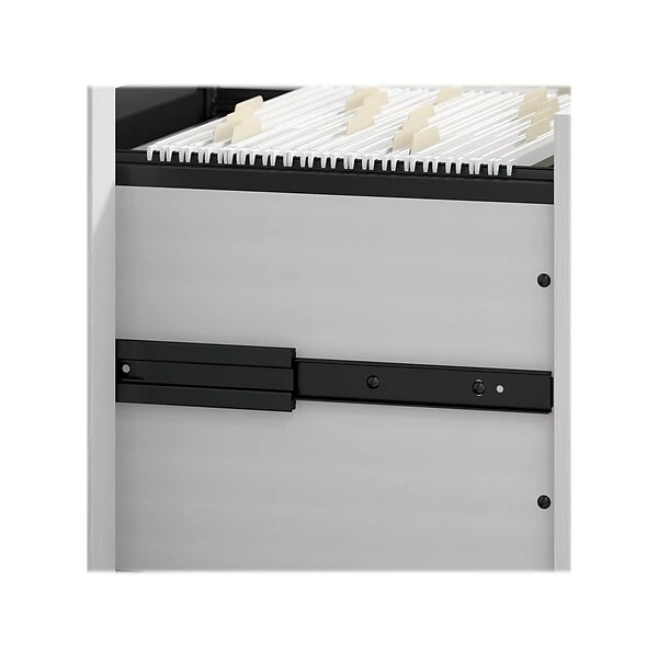 Bush Furniture Key West 2-Drawer Vertical File Cabinet, Letter, Pure White Oak, 15.75" (KWF116WT-03) 2 Bush Furniture Key West 2-Drawer Vertical File Cabinet, Letter, Pure White Oak, 15.75" (KWF116WT-03) - Image 2