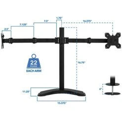 Mount-It! Dual Monitor Stand For 19"-32" Screens (MI-2781B)