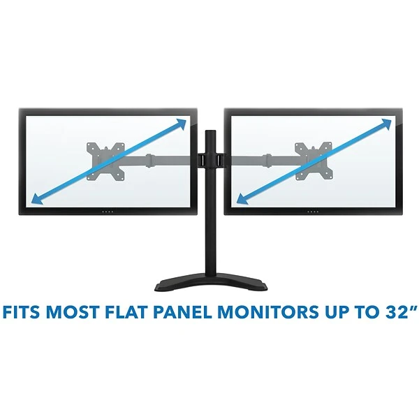 Mount-It! Dual Monitor Stand For 19"-32" Screens (MI-2781B) 5 Mount-It! Dual Monitor Stand For 19"-32" Screens (MI-2781B) - Image 5