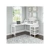 Bush Furniture Broadview 60" Computer Desk Bundle, Pure White (BD029WH)