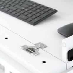 Bush Furniture Broadview 54" W Computer Desk With Shelves, Pure White (BDD154WH-03) -Ergot Office Furniture Shop sp73171329 s7