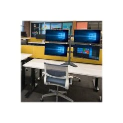 Mount-lt! Adjustable Monitor Stand, Up To 32", Black (MI-2784) -Ergot Office Furniture Shop sp73175910 s7