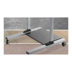 Mount-It! 4-Shelf Metal Mobile A/V Cart With Swivel Wheels, Silver (MI-7972) -Ergot Office Furniture Shop sp73357352 s7