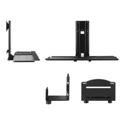 Mount-lt! Adjustable Monitor And Keyboard Wall Mount, Up To 32", Black (MI-7919)