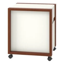 Kathy Ireland® Home By Bush Furniture Voss 1-Drawer Vertical File Cabinet, Letter, Cotton White/Serene Cherry, 20.87"D -Ergot Office Furniture Shop sp74531594 s7