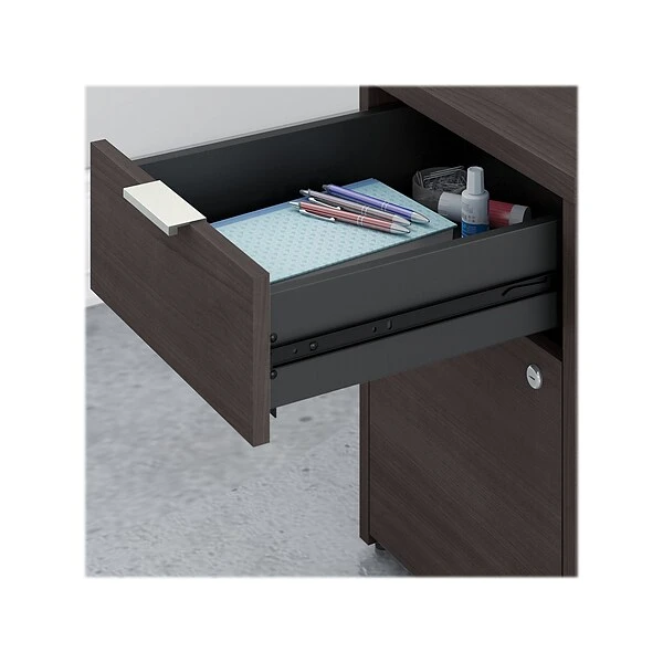 Bush Business Furniture Jamestown 60" L-Shaped Desk Bundle, Storm Gray (JTN021SGSU) 3 Bush Business Furniture Jamestown 60" L-Shaped Desk Bundle, Storm Gray (JTN021SGSU) - Image 3
