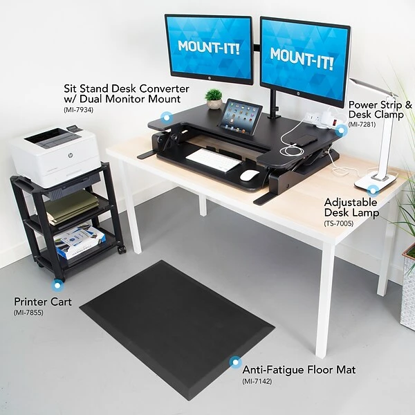 Mount-It! Active Pro Plus Ergonomic Office Bundle 1 Mount-It! Active Pro Plus Ergonomic Office Bundle