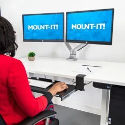 Mount-It! Executive Pro Standing Desk Bundle -Ergot Office Furniture Shop sp78856918 s7
