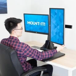 Mount-It! PowerUp Narrow Ergonomic Office Bundle -Ergot Office Furniture Shop sp78858049 s7
