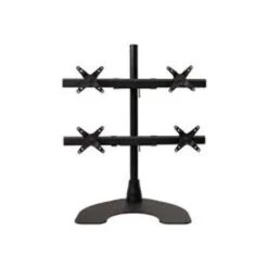 Ergotech Quad Heavy Duty Desk Stand, Up To 24" Monitors, Black (100-D28-B22-HD)